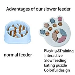 NENGISK Dog Slow Feeder, Food Treat Dispenser, Interactive Training Toy, Playing Feeder, Improve Intelligence, Fun Puzzle Game Toy For Pets, Aid Pets Digestion ABS Colorful Medium Size (Green) -Zoo Shop 51cYuawLb6L