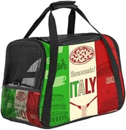 Pet Carrier Italy Food Soft-Sided Pet Travel Carriers For Cats,Dogs Puppy Comfort Portable Foldable Pet Bag Airline Approved -Zoo Shop 51d65X4DCNS. AC