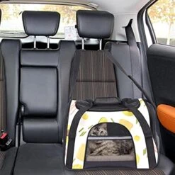Pet Carrier Avocado Eggs Beef Vegetables Food Soft-Sided Pet Travel Carriers For Cats,Dogs Puppy Comfort Portable Foldable Pet Bag Airline Approved -Zoo Shop 51d8qviD6lS