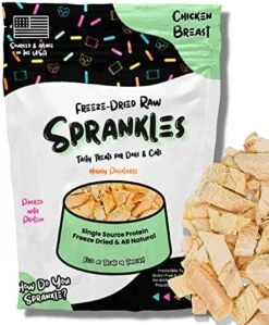 SPRANKLES Freeze Dried Chicken Liver Treats For Cats & Dogs - Single Ingredient All Natural Grain-Free, High Protein, Made In USA - Perfect For Training, Topper Or Snack (Chicken Liver, 6 Ounce) -Zoo Shop 51d9J0N9eZL. AC