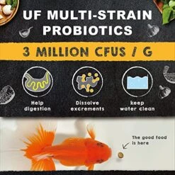 Ultra Fresh Floating Goldfish Food, Color Enhancing, Balanced Diet, All Natural Ingredients, Clear Water Formula, Goldfish Premium Pellet, 15 Oz -Zoo Shop 51dWZM4z5hL