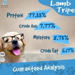 Amazing Dog Treats - Lamb Tripe Sticks For Dogs (10pcs) - Natural Green Tripe Dog Treats - No Hide - Grass Fed Lamb Snacks For Dogs 12 Amazing Dog Treats - Lamb Tripe Sticks For Dogs (10pcs) - Natural Green Tripe Dog Treats - No Hide - Grass Fed Lamb Snacks For Dogs -Zoo Shop 51dbOyU0v6L