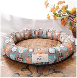 YangYan Cooling Pet Bed Mats, Breathable Pad Ultra Soft Comfortable Blanket Bed For Cats Small Medium Large Dogs Pet Summer Mats (Color : Blue Cat, Size : M) -Zoo Shop 51dkBgCr14L. AC 1