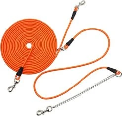 YUCFOREN Check Cord/Tie Out Long Rope Leash For Dog Training 15FT 20FT 26FT 40FT Obedience Recall Training Agility Lead For Large Medium Small Dogs, Great For Training, Camping, Playing, Backyard -Zoo Shop 51dlS0WQx6L. AC