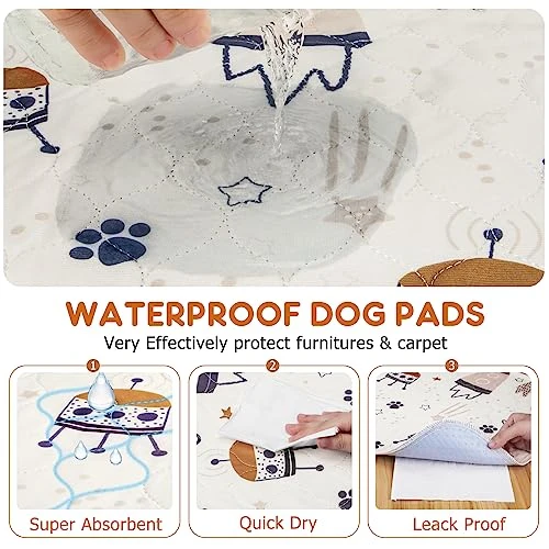 Siwa Mary Puppy Pads, 2-Pack Super Absorbent Pee Pads For Dogs, Non-Slip Washable Dog Pee Pads, Quick Dry Reusable Puppy Pads, Waterproof Dog Mat- Pet Supplies Ideal For Puppy Whelping & Training 4 Siwa Mary Puppy Pads, 2-Pack Super Absorbent Pee Pads For Dogs, Non-Slip Washable Dog Pee Pads, Quick Dry Reusable Puppy Pads, Waterproof Dog Mat- Pet Supplies Ideal For Puppy Whelping & Training - Image 2