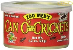 Zoo Med Can O' Mini Sized Crickets 1.2 Oz (200 Crickets) - Pack Of 4