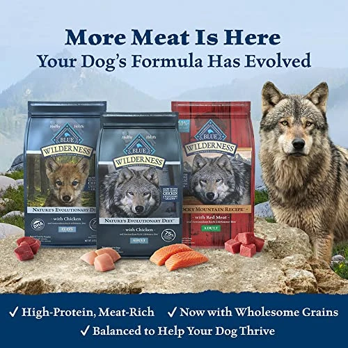 Blue Buffalo Wilderness Rocky Mountain Recipe High Protein Natural Adult Dry Dog Food, Red Meat With Grain 13 Lb Bag 3 Blue Buffalo Wilderness Rocky Mountain Recipe High Protein Natural Adult Dry Dog Food, Red Meat With Grain 13 Lb Bag