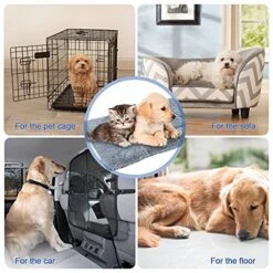 SONGBIRDTH Dog Mat Comfortable Soft Warm Pet Bed Washable Kennel Pad Pet Mats For Dogs Cats Sleeping Gray L -Zoo Shop 51dyOOt6SpS