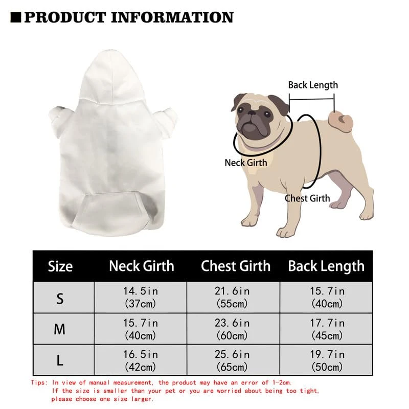 Rivatimrio Yummy French Fries Basic Dog Hoodie Sweatshirts, Cartoon Hand Drawn Fast Food Pet Clothes Hoodies With Hat, Soft Outfit Coat For Large Medium Small Dogs - S 3 Rivatimrio Yummy French Fries Basic Dog Hoodie Sweatshirts, Cartoon Hand Drawn Fast Food Pet Clothes Hoodies With Hat, Soft Outfit Coat For Large Medium Small Dogs - S