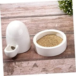 IWOWHERO 1 Set Rutin Chicken Drinker Ceramic Pet Water Fountain Pigeon Feeder Quail Feeders Duck Feeder Chick Feeding Stand Dog Water Fountain Pigeon Quail Water Feeder Chicken Suppky Food -Zoo Shop 51e8LXIJXqL