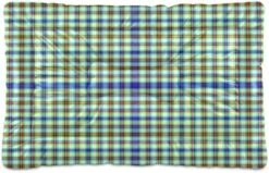 Ultra Soft Dog Cat Crate Bed Blanket-Blue And Green Plaid Fluffy Pet Bed All Season-Short Pile-Anti-Slip Pet Beds 24"x18" -Zoo Shop 51eCog3Xw9L. AC