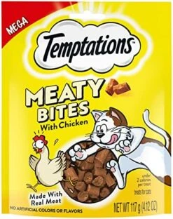 TEMPTATIONS Indoor Care Crunchy And Soft Cat Treats, Chicken Flavor, 2.1 Oz. Pouch (Pack Of 12) 27 TEMPTATIONS Indoor Care Crunchy And Soft Cat Treats, Chicken Flavor, 2.1 Oz. Pouch (Pack Of 12) -Zoo Shop 51eESiVLP2L. AC