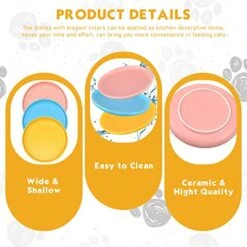 12 Pieces Ceramic Shallow Cat Food Dish 6 Inch Whisker Fatigue Free Cat Bowl Cat Dishes Cat Wet Feeding Bowls Wide And Small Pet Feeding Plates Dishwasher Safe For Kittens And Short Legged Cat