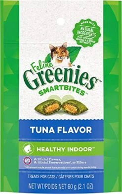 GREENIES Smartbites Hairball Control Tuna - 2.1 Oz, Pack Of 4