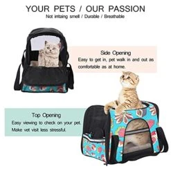 Pet Carrier Japanese Cuisine Sushi Octopus Sashimi Seafoods Pattern Soft-Sided Pet Travel Carriers For Cats,Dogs Puppy Comfort Portable Foldable Pet Bag Airline Approved -Zoo Shop 51eJoIVrTxS