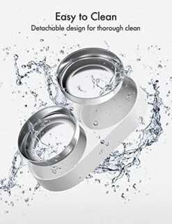 PETLIBRO Pet Food Splitter With Stainless Steel Bowls, Automatic Cat Feeder Bowls For Two Cats Or Dogs, Suitable For PETLIBRO Automatic Cat Feeder PLAF005, PLAF006, PLAF103, PLAF203, White 13 PETLIBRO Pet Food Splitter With Stainless Steel Bowls, Automatic Cat Feeder Bowls For Two Cats Or Dogs, Suitable For PETLIBRO Automatic Cat Feeder PLAF005, PLAF006, PLAF103, PLAF203, White -Zoo Shop 51eLrfIlmbL