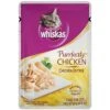 WHISKAS PURRFECTLY Chicken Wet Cat Food Chicken Entree Flavor 3 Ounces (Pack Of 24)