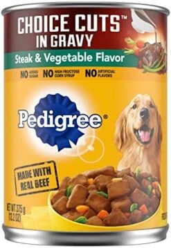 PEDIGREE CHOICE CUTS IN GRAVY Adult Canned Soft Wet Dog Food With Beef, 13.2 Oz. Cans (Pack Of 12) -Zoo Shop 51eWGqYlzUL. AC