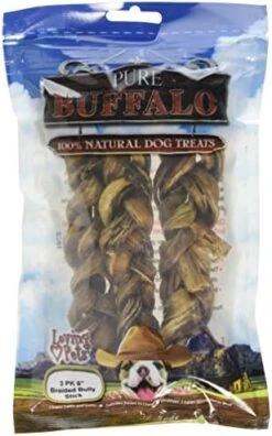 Loving Pets Pure Buffalo Paddy Whack Backstrap Tendon 4-6 Inch Dog Treat, 20-Pack [2-Pack] -Zoo Shop 51ehC3eY9hL. AC