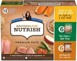 Rachael Ray Nutrish Gentle Digestion Wet Dog Food, Real Chicken, Pumpkin & Salmon, 13 Ounce Can (Pack Of 12) -Zoo Shop 51eicuw7stL. AC 2