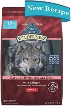 Blue Buffalo Wilderness High Protein Natural Adult Dry Dog Food Plus Wholesome Grains, Chicken 24 Lb Bag -Zoo Shop 51ejU1oyMBL. AC 1