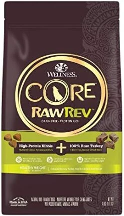 Wellness CORE RawRev Grain-Free Dry Small Dog Food, Natural Ingredients, Made In USA With Real Freeze-Dried Meat (Adult, Small Breed, 10 Lbs) 23 Wellness CORE RawRev Grain-Free Dry Small Dog Food, Natural Ingredients, Made In USA With Real Freeze-Dried Meat (Adult, Small Breed, 10 Lbs) -Zoo Shop 51ewus5b0GL. AC 2