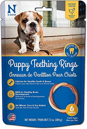 N-Bone Puppy Teething Ring Chicken Flavor (6 Rings) 3 N-Bone Puppy Teething Ring Chicken Flavor (6 Rings)