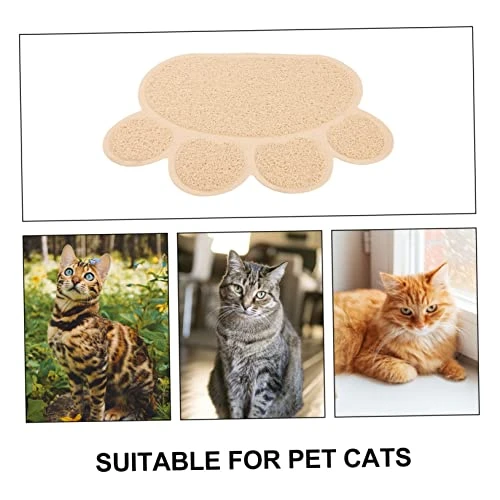 Cat Paw Design Mats: Cat Food Mat, Dog Food Mat, Non-Skid Spill Proof Pet Feeding Mat For Food And Water, Dog Placemat. This Cat Litter Mat Is Made Of Good Material, Very And Wont Tear Like Other Mats 4 Cat Paw Design Mats: Cat Food Mat, Dog Food Mat, Non-Skid Spill Proof Pet Feeding Mat For Food And Water, Dog Placemat. This Cat Litter Mat Is Made Of Good Material, Very And Wont Tear Like Other Mats - Image 2