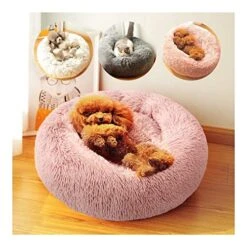YangYan (XS-XXL) Plush Cat Bed Dog House Gatos Mat Winter Warm Sleeping Cats Nest Soft Dogs Basket Pet Cushion Portable Pets Supplies (Color : F, Size : Diameter 60cm) -Zoo Shop 51fJy2FLEUL