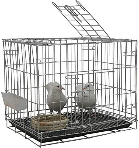 Kelendle Pigeon Cage Rabbit Cage Small Animal Cage Pet Habitat Wire Pet Home Frame Bunny House With Food Dish Tray Accessories For Medium Bird Parrot Chicken Duck Cat (19.7x13.8x16.6 Inches) 9 Kelendle Pigeon Cage Rabbit Cage Small Animal Cage Pet Habitat Wire Pet Home Frame Bunny House With Food Dish Tray Accessories For Medium Bird Parrot Chicken Duck Cat (19.7x13.8x16.6 Inches) - Image 7
