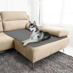 Furrybaby Waterproof Dog Bed Cover For Dog Beds & Furniture Machine Washable Waterproof Dog Blanket Anti Slip Couch Protector For Dogs Cats And Other Pets (Dark Grey, 82x102inch) -Zoo Shop 51fjvBK0kL. AC