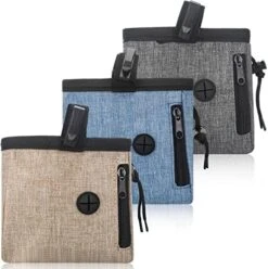 3 Pcs Dog Treat Pouch Dog Treat Training Pouch Washable Dog Treat Bag With Waist Strap And Poop Bag Dispenser For Carry Puppy Pet Toys, Kibble, Treats Holder, 2 Ways To Wear (Simple) -Zoo Shop 51frPnmVqAL. AC
