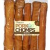 Pork Chomps Roasted Pork Skin Dog Chews, 8-inch Rolls, 5 Count 1 Pork Chomps Roasted Pork Skin Dog Chews, 8-inch Rolls, 5 Count -Zoo Shop 51g3HmOCnlL