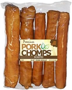 Pork Chomps Roasted Pork Skin Dog Chews, 8-inch Rolls, 5 Count -Zoo Shop 51g3HmOCnlL. AC