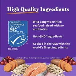 Halo Holistic Cat Food Dry, Wild-caught Salmon And Whitefish Recipe, Complete Digestive Health, Dry Cat Food Bag, Adult Formula, 6-lb Bag -Zoo Shop 51g6cnpVmoL