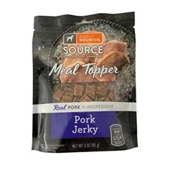 GENERIC Simply Nourish Meal Toppers For Dogs Variety Pack Turkey Jerky & Pork Jerky 3 Oz Each (2 Packs Total) -Zoo Shop 51gT9JPQnOL