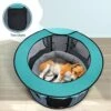 Foldable Playpen For Dogs, 44"*44"*23" Waterproof Portable Dog Cat Crate Pet Exercise Kennel Tent, Puppy Kitten Cage With Shade Cover, Indoor House Outdoor Travel Use For Dog, Cat, Rabbit, Green Large 2 Foldable Playpen For Dogs, 44"*44"*23" Waterproof Portable Dog Cat Crate Pet Exercise Kennel Tent, Puppy Kitten Cage With Shade Cover, Indoor House Outdoor Travel Use For Dog, Cat, Rabbit, Green Large -Zoo Shop 51gUobacX2L
