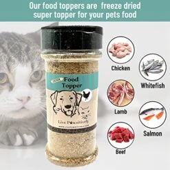 Live Pawsitively Freeze Dried Food Topper For Dogs & Cats (Beef, Chicken, Lamb, Salmon, White Fish) (White Fish) -Zoo Shop 51gYbEeT66L