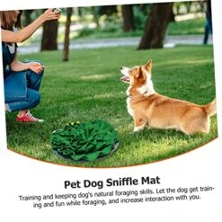 Ipetboom Frog Sniffing Pad Food Toy Frog Toy Dogman Toys Teething Toys For Puppies Dogs Nose Work Mat Dog Blanket Pet Leak Food Toy Pet Plaything Pet Food Leakage Toy Puzzle Green Plush -Zoo Shop 51gZw1wwHQL