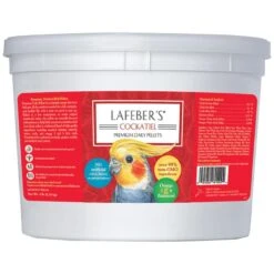 LAFEBER'S Premium Daily Diet Pellets Pet Bird Food, Made With Non-GMO And Human-Grade Ingredients, For Cockatiels, 5 Lb