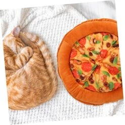 Balacoo 2pcs Cat Nest Plush Mattress Round Cushion Pet Mat For Food Round Plush Dog Bed Dog Winter Soft Plush Cat Mat Cloth Indoor Cat Kennel Warming Cat Bed Squeaky Cat Bed Comfortable -Zoo Shop 51gfTpNXwdL