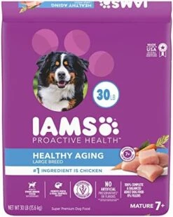IAMS Healthy Aging Adult Dry Dog Food For Mature And Senior Dogs With Real Chicken, 7 Lb. Bag -Zoo Shop 51gkYOXnkqL. AC 1