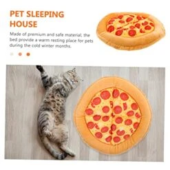 Balacoo Cat Beds 4pcs Cat Nest Outdoor Mattress Outdoor+mats Indoor+mat Cat Beds For Outdoor Cats Pizza Pet Bed Cloth Warming Cat Bed Indoor Cat Kennel Small Cat Bed Winter -Zoo Shop 51gkybOEUGL