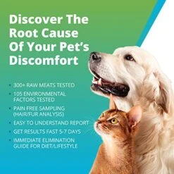 5Strands Pet Raw Food Intolerance & Environmental Sensitivity Test, At Home Test For Dogs & Cats, Hair Sample Collection Kit, All Ages And Breed, Results In 7 Days -Zoo Shop 51gnFrwcGcL