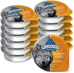 Blue Buffalo Wilderness Trail Trays High Protein, Natural Adult Wet Dog Food Cups, Beef Grill 3.5-oz (Pack Of 12) -Zoo Shop 51gwrBwE0SL. AC