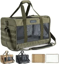 VEAGIA Cat Carrier,Pet Carrier,Cat Carriers For Medium Cats Under 25,Soft Puppy Travel Bag Carriers For Small Dogs Airline Approved -Zoo Shop 51gxUd1HVpL. AC