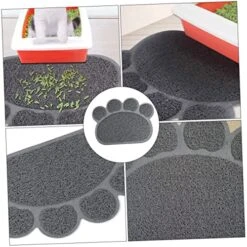 Pet Food Mat 2pcs Cat Mat Rubber Pet Placemat Water Proof Litter Mat Puppy Washing Mat Anti-Skid Dog Pad Pet Accessories Pet Feeding Placemat Cat Litter Mat PVC Grey Pet Cat 9 Pet Food Mat 2pcs Cat Mat Rubber Pet Placemat Water Proof Litter Mat Puppy Washing Mat Anti-Skid Dog Pad Pet Accessories Pet Feeding Placemat Cat Litter Mat PVC Grey Pet Cat -Zoo Shop 51h3Grl3uVL