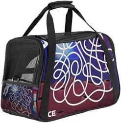 Pet Carrier Space Planets Food Pizza Soft-Sided Pet Travel Carriers For Cats,Dogs Puppy Comfort Portable Foldable Pet Bag Airline Approved -Zoo Shop 51h3s50I7iL. AC