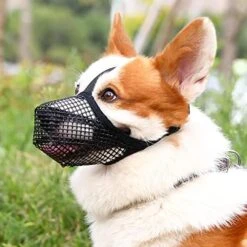 Dog Muzzle, Soft Mesh Muzzle For Small Medium Large Dogs Labrador German Shepherd, Breathable Adjustable Muzzles For Biting, Chewing, Scavenging And Poisoned Bait, Allows Panting And Drinking -Zoo Shop 51h44zJYg4L. AC