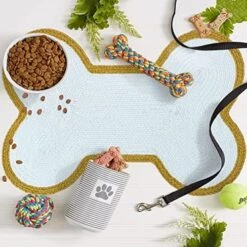 Pet Mat For Dogs & Cats | Friendly Pet Mats | Hand Braided Mat | FloorMat | Doormat | Pet Area Rugs | Polyester Material | Anti-Spill | 16 X 24 Inches | Bone Design – The Home Talk Store -Zoo Shop 51h9Ud7YXSL. AC